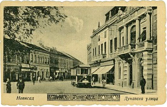 Novi Sad - Dunavska ulica početkom XX veka